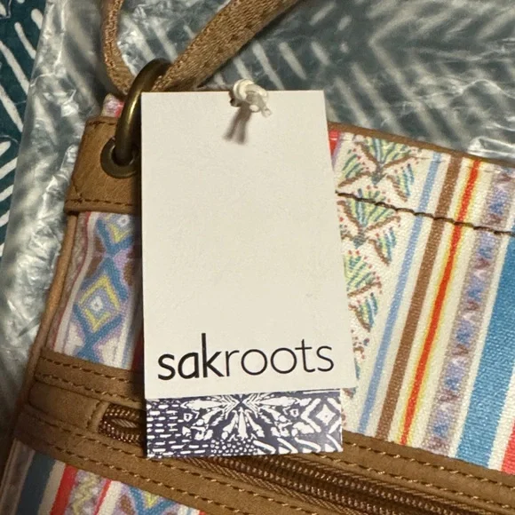 Sakroots Colorful Striped Crossbody Bag NWT - Picture 4 of 6